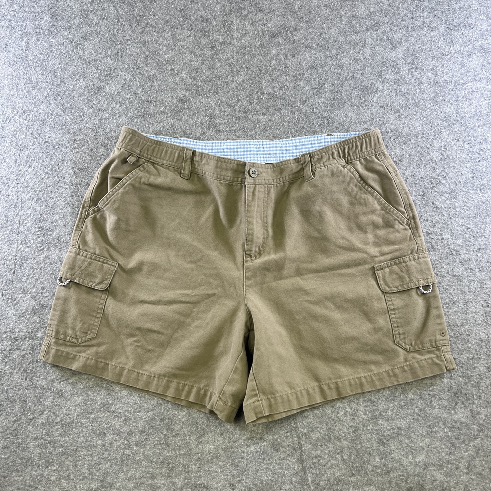Columbia Shorts Womens Large Brown 6L Cargo Canvas Hiking Fishing Brewha II
